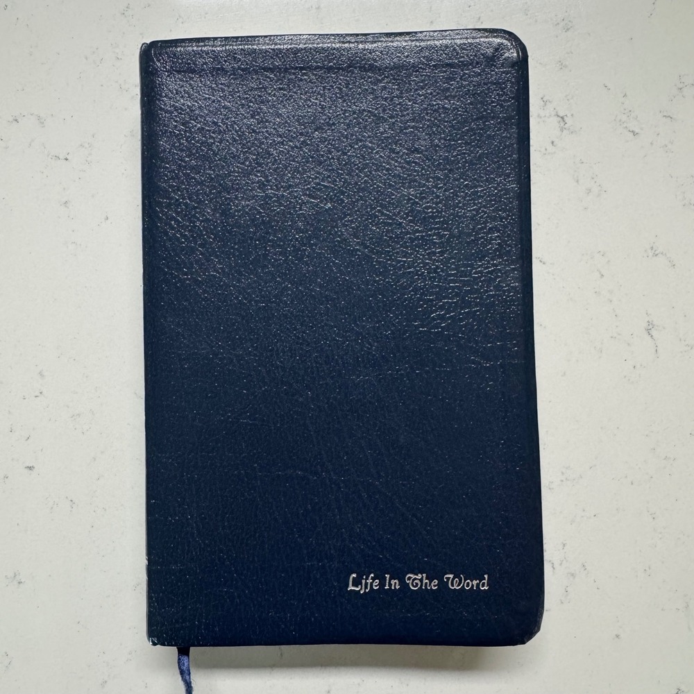 Zondervan Amplified Bible Navy Blue Bonded Leather Life In The Word